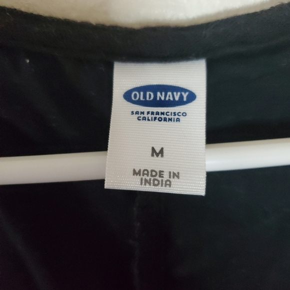 Old Navy Gauzy Cotton Embroidered Black Heirloom Dress size Medium - Picture 3 of 11